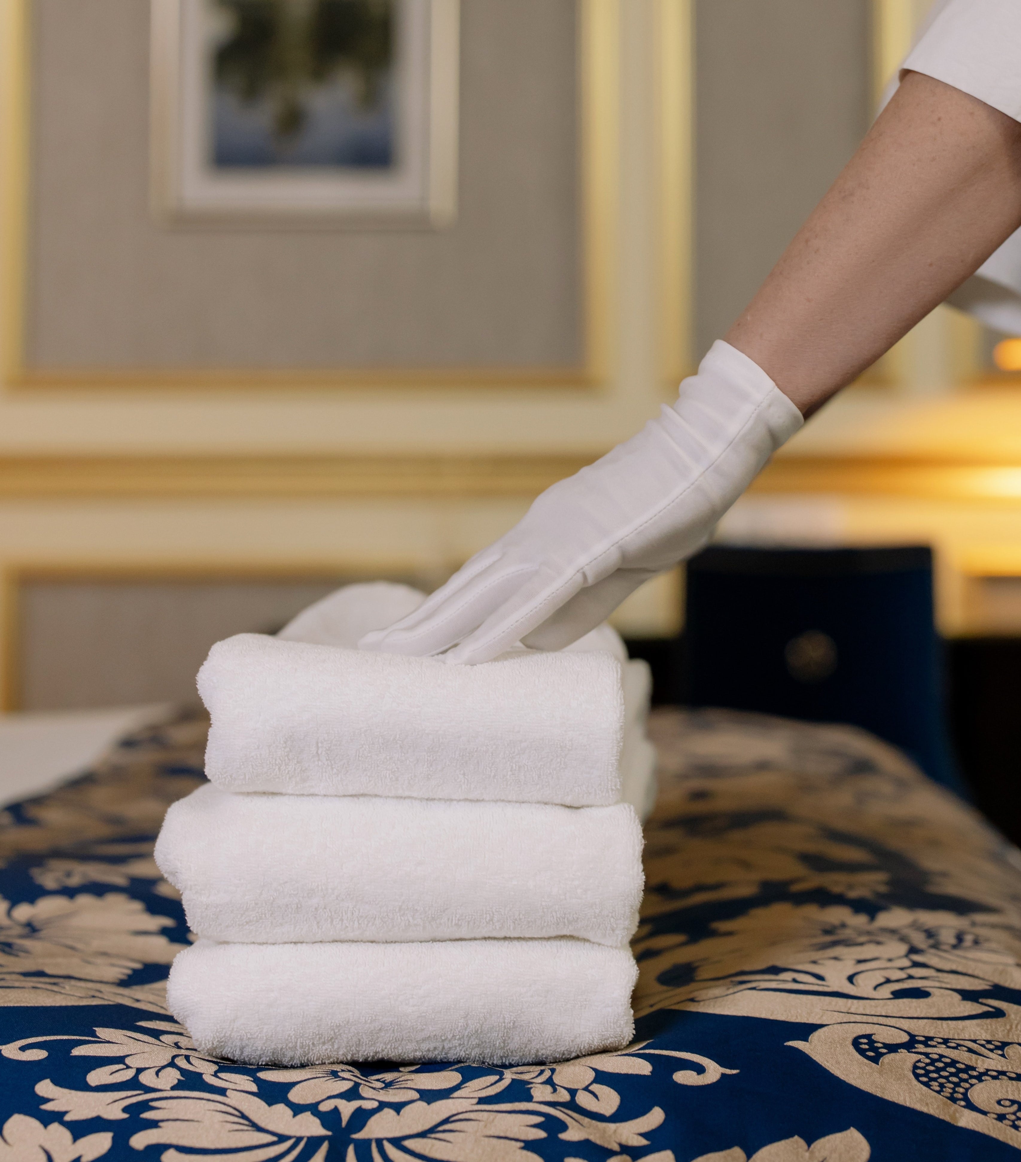 House Keeping folded towels